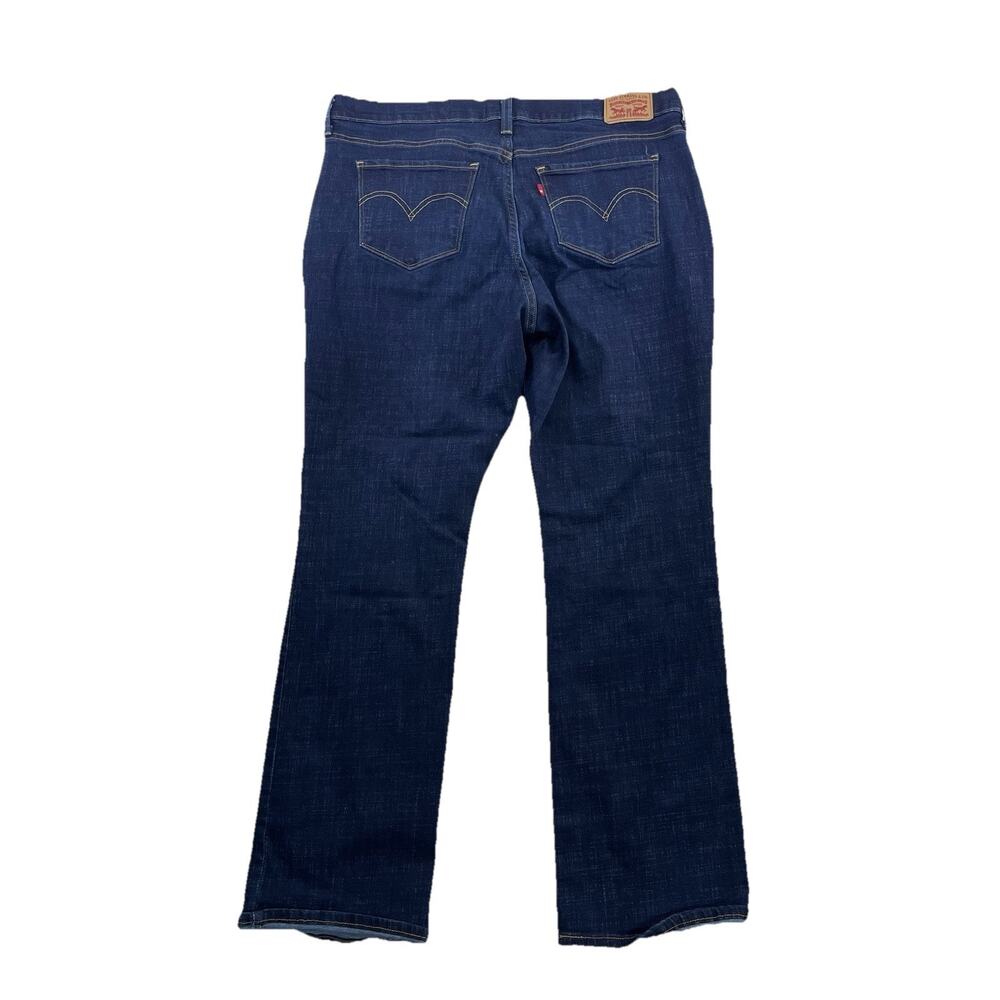 Levis Classic Bootcut Women Jeans Size 16W Blue Dark Wash 30" Inseam 61-23